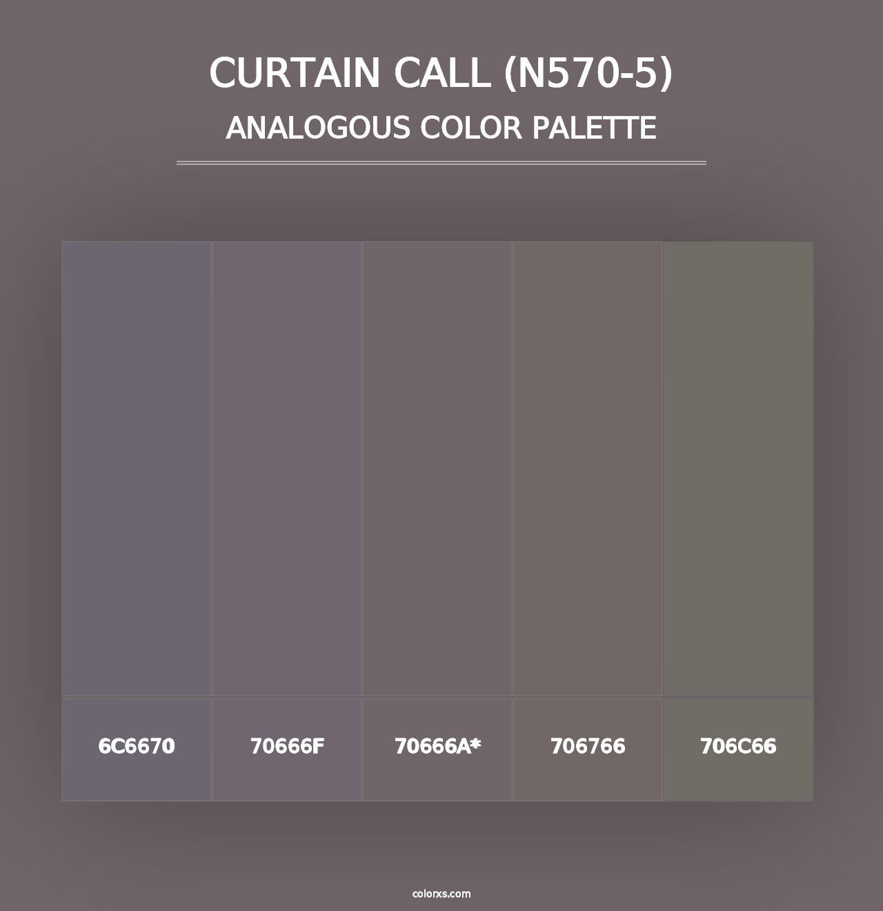 Curtain Call (N570-5) - Analogous Color Palette