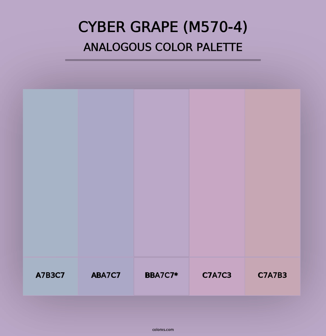 Cyber Grape (M570-4) - Analogous Color Palette