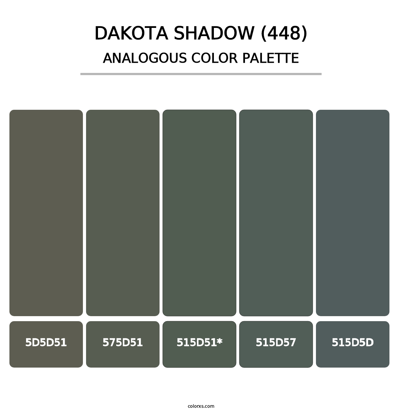 Dakota Shadow (448) - Analogous Color Palette