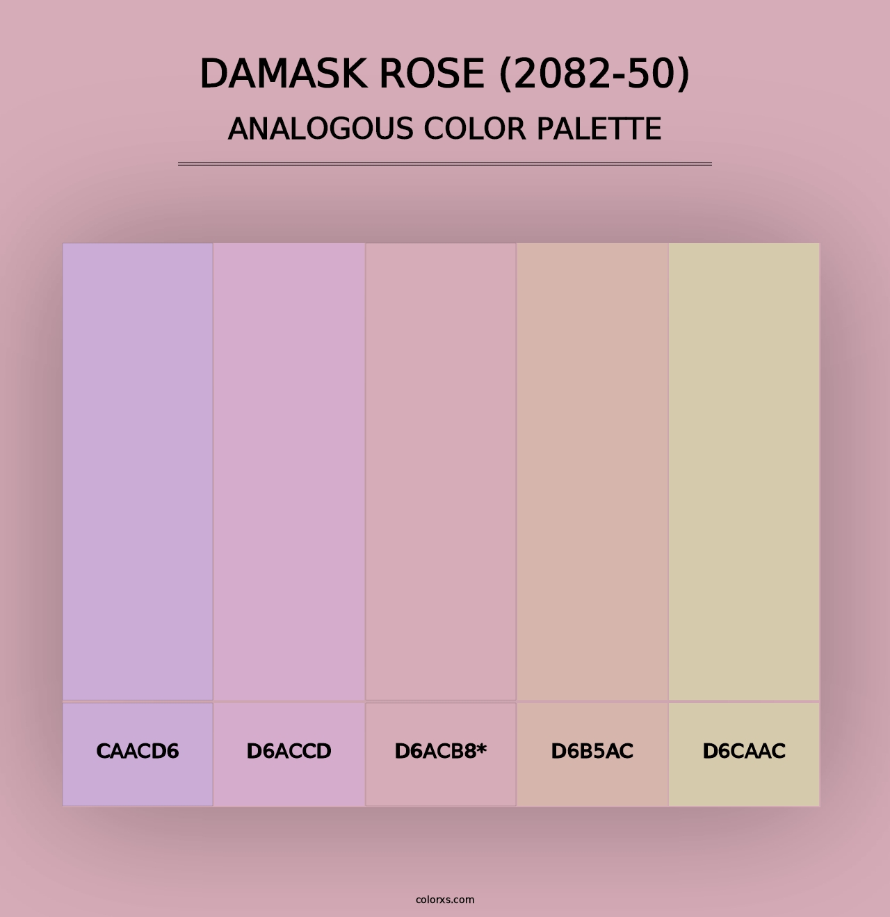 Damask Rose (2082-50) - Analogous Color Palette