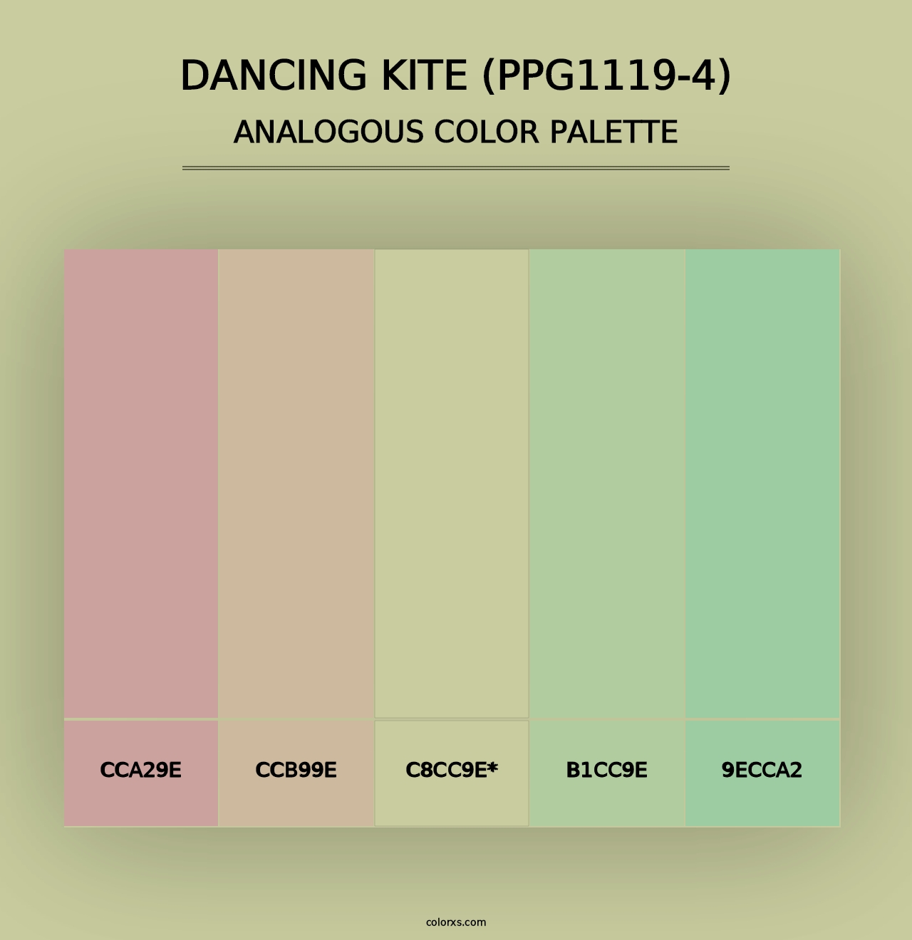 Dancing Kite (PPG1119-4) - Analogous Color Palette