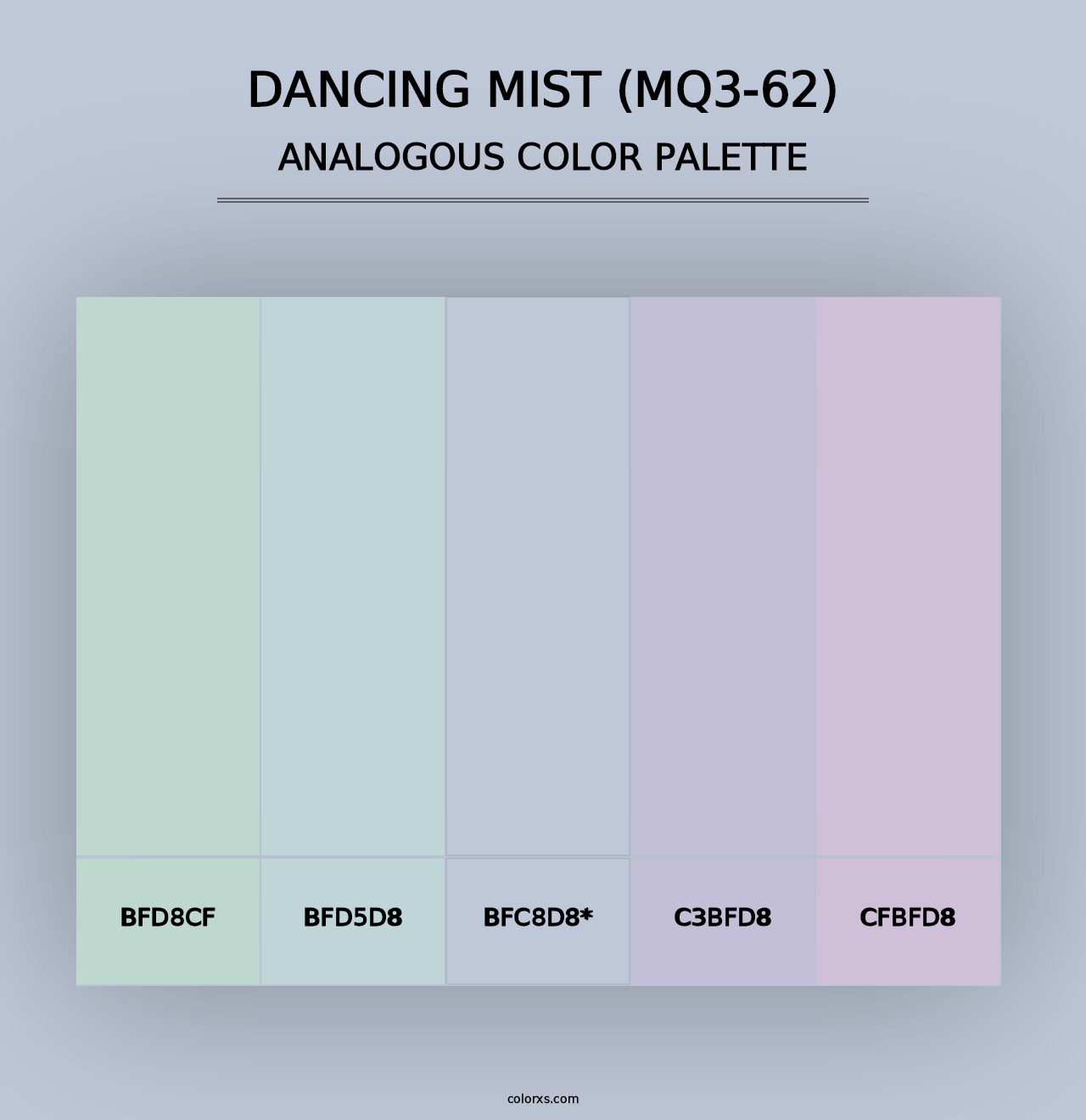 Dancing Mist (MQ3-62) - Analogous Color Palette