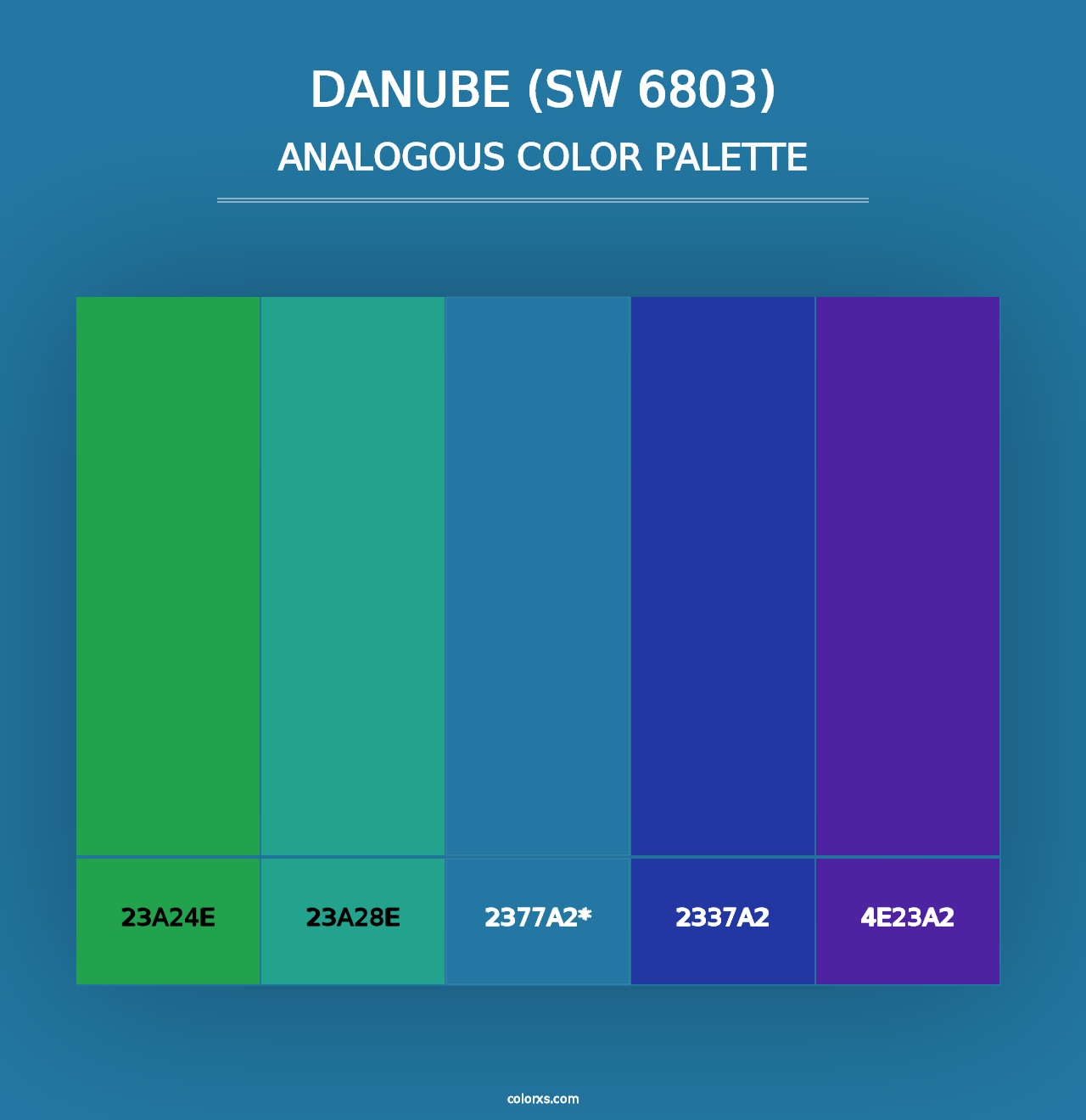 Danube (SW 6803) - Analogous Color Palette