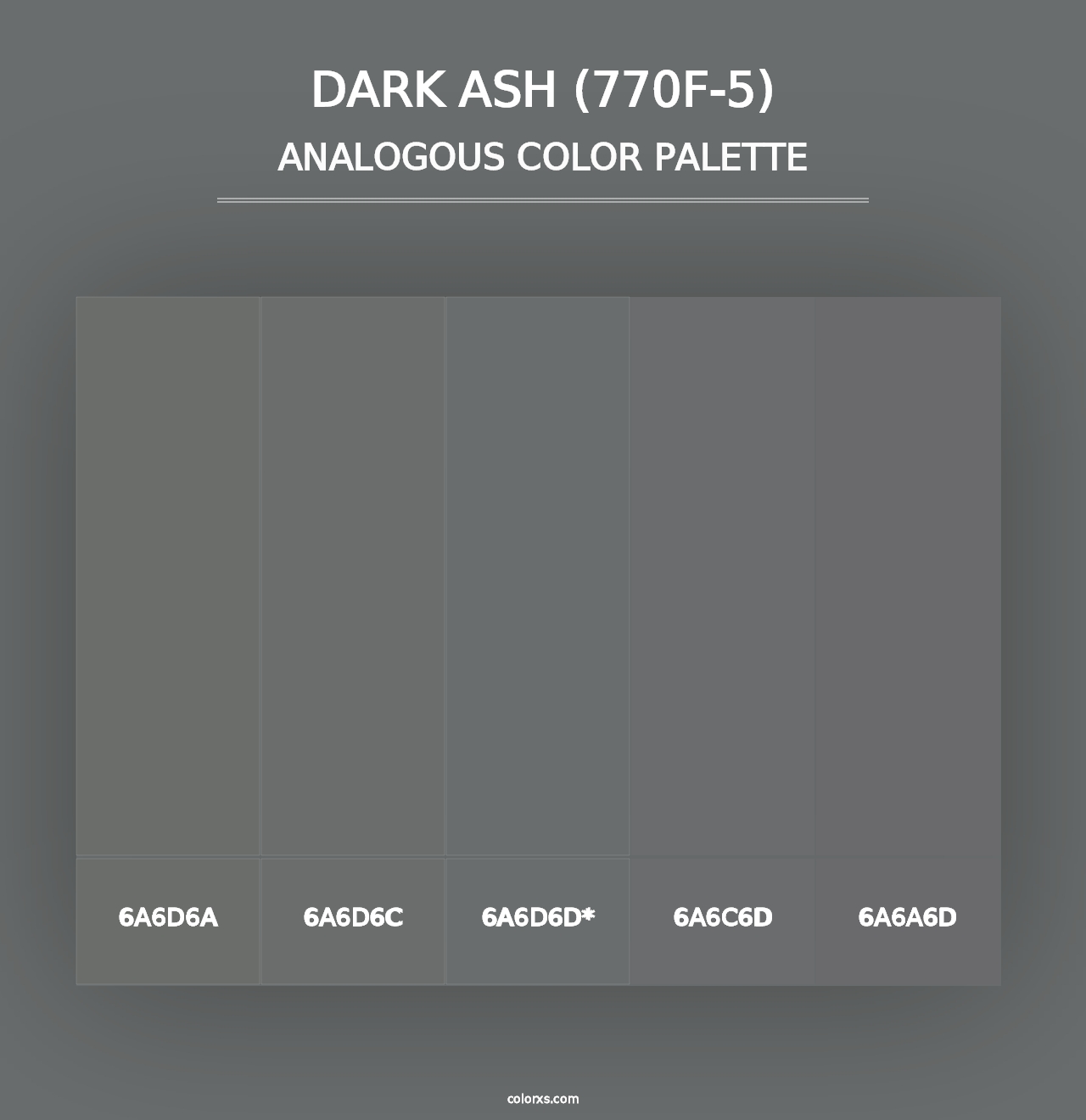 Dark Ash (770F-5) - Analogous Color Palette