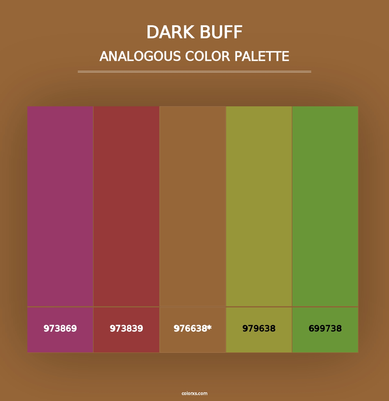 Dark Buff - Analogous Color Palette