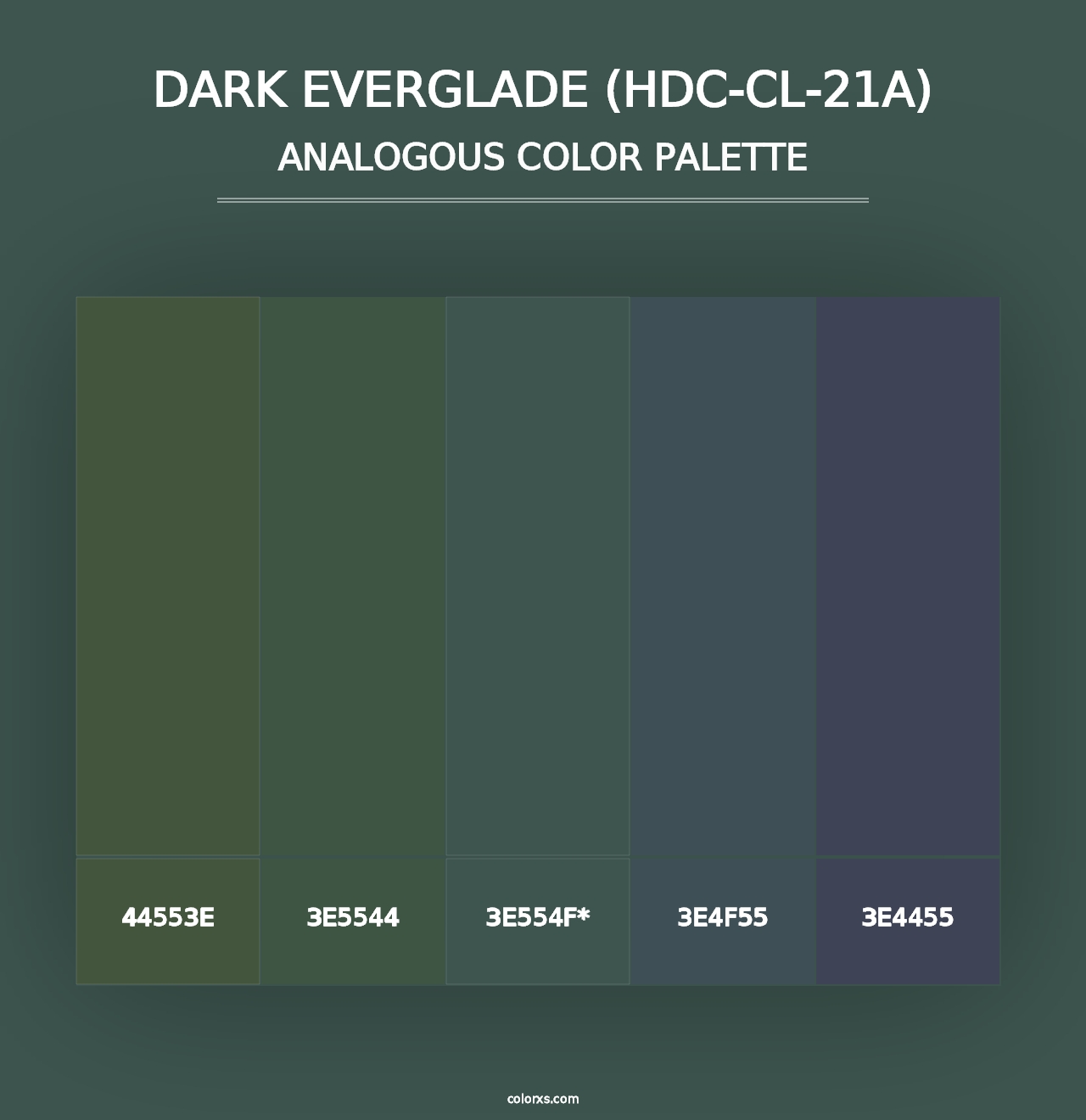 Dark Everglade (HDC-CL-21A) - Analogous Color Palette