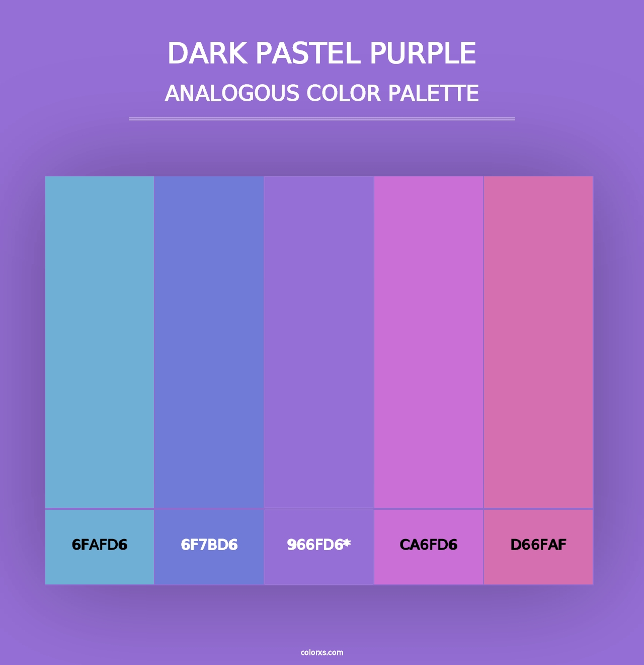 Dark Pastel Purple - Analogous Color Palette