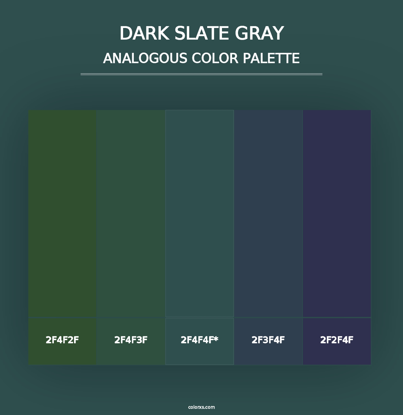 Dark Slate Gray color palettes - colorxs.com