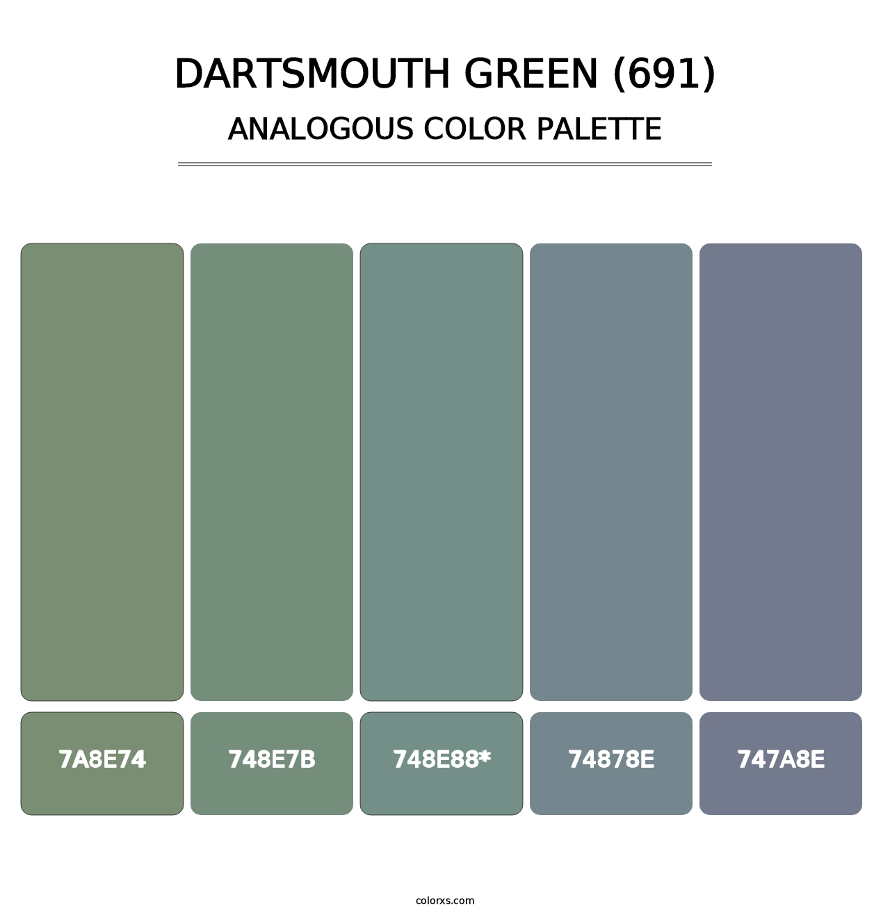 Dartsmouth Green (691) - Analogous Color Palette