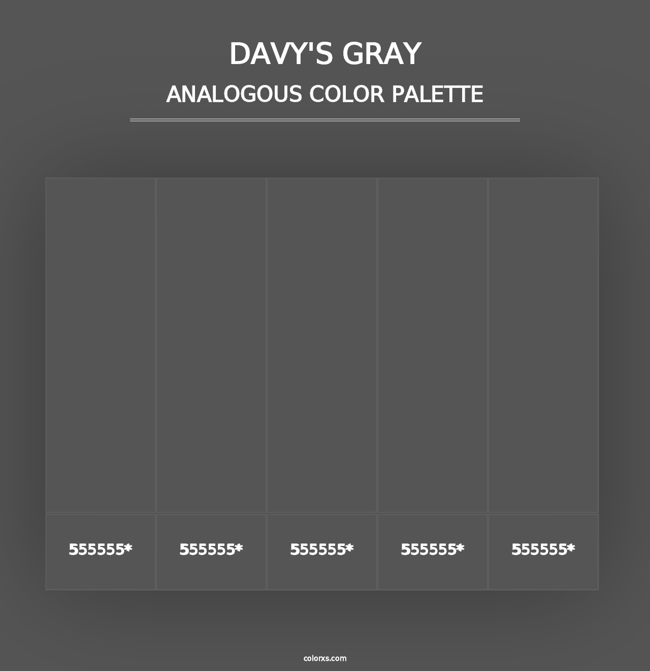 Davy's gray - Analogous Color Palette