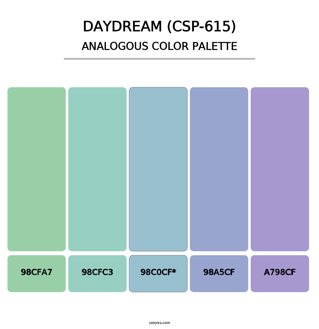 Daydream (CSP-615) - Analogous Color Palette