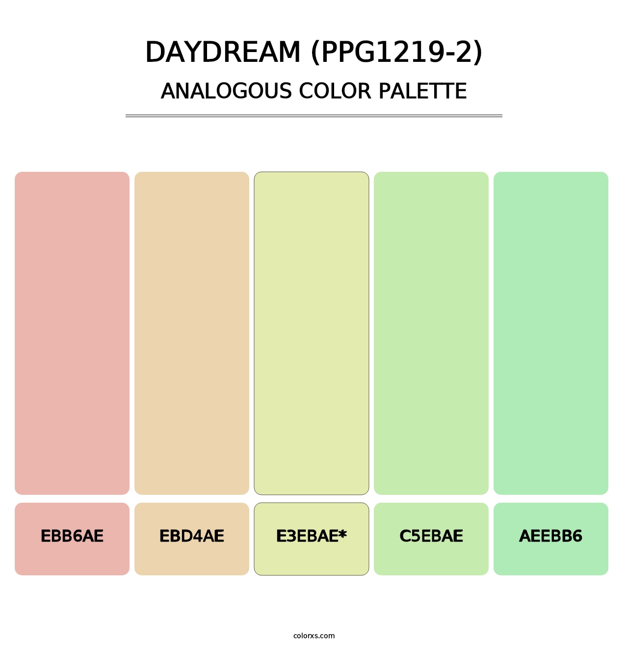 Daydream (PPG1219-2) - Analogous Color Palette