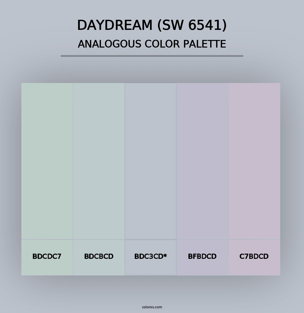 Daydream (SW 6541) - Analogous Color Palette