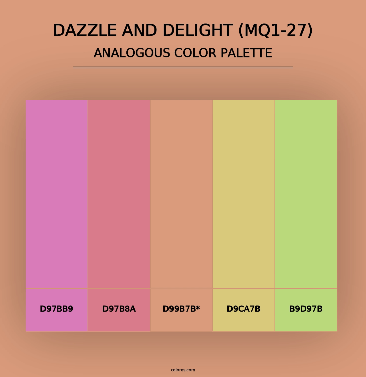 Dazzle And Delight (MQ1-27) - Analogous Color Palette