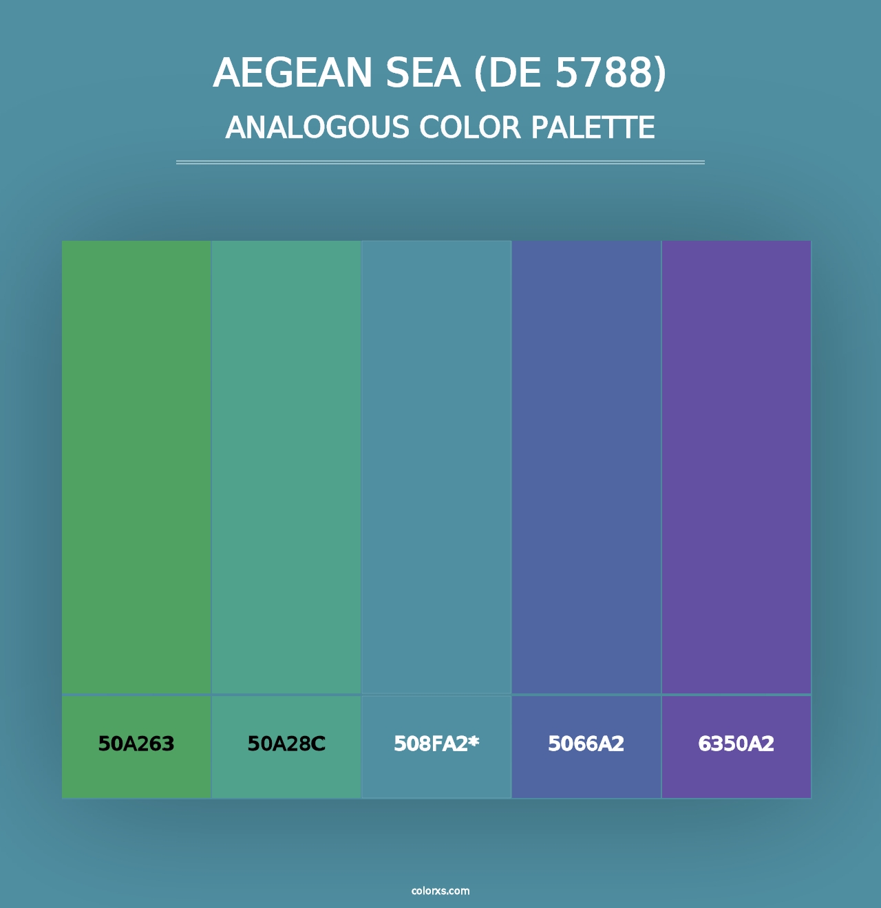 Aegean Sea (DE 5788) - Analogous Color Palette