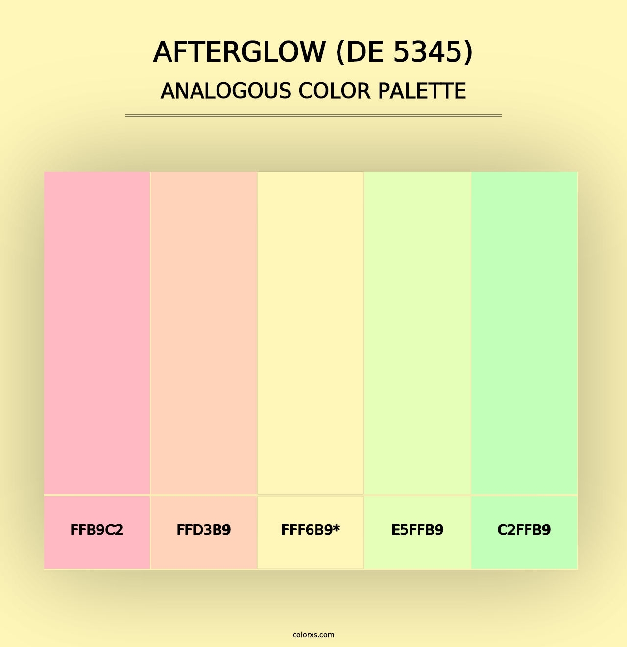 Afterglow (DE 5345) - Analogous Color Palette