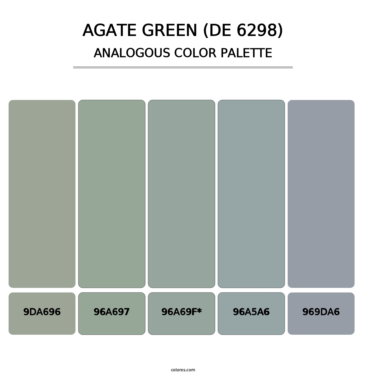 Agate Green (DE 6298) - Analogous Color Palette