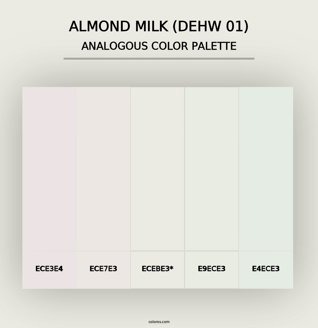 Almond Milk (DEHW 01) - Analogous Color Palette