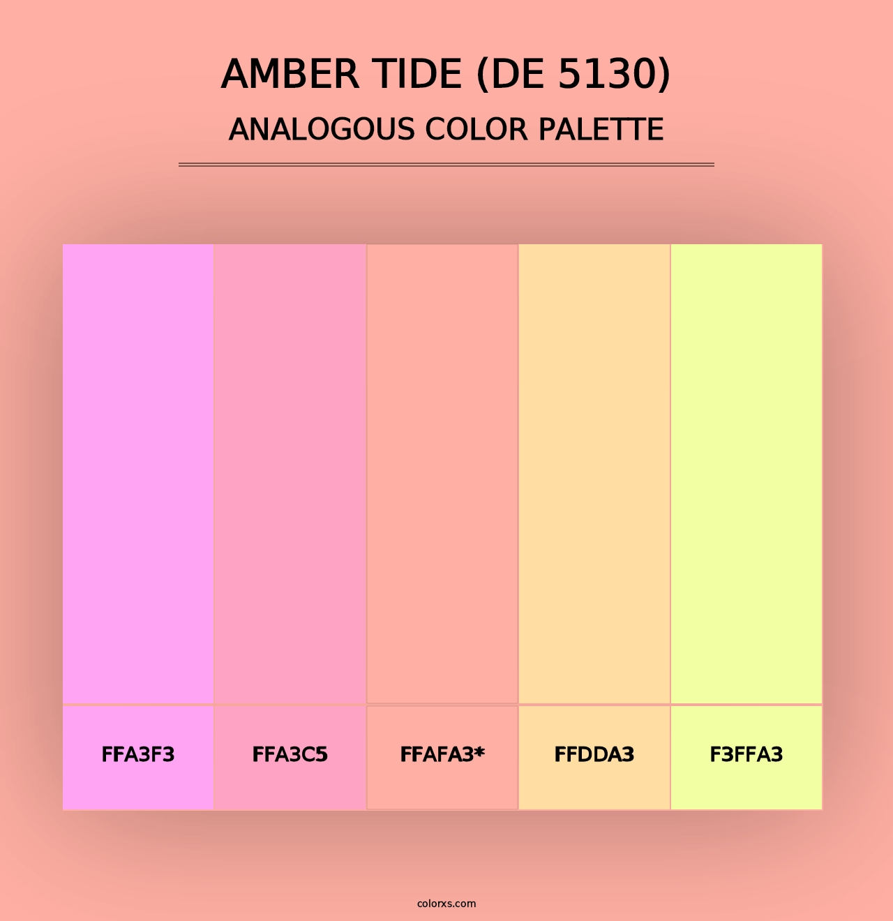 Amber Tide (DE 5130) - Analogous Color Palette