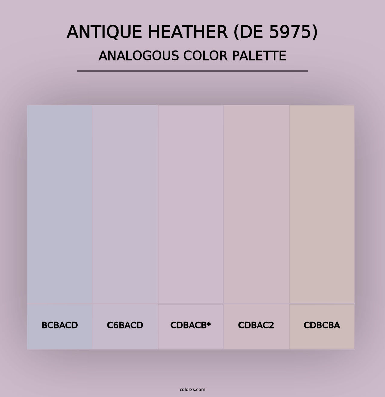 Antique Heather (DE 5975) - Analogous Color Palette