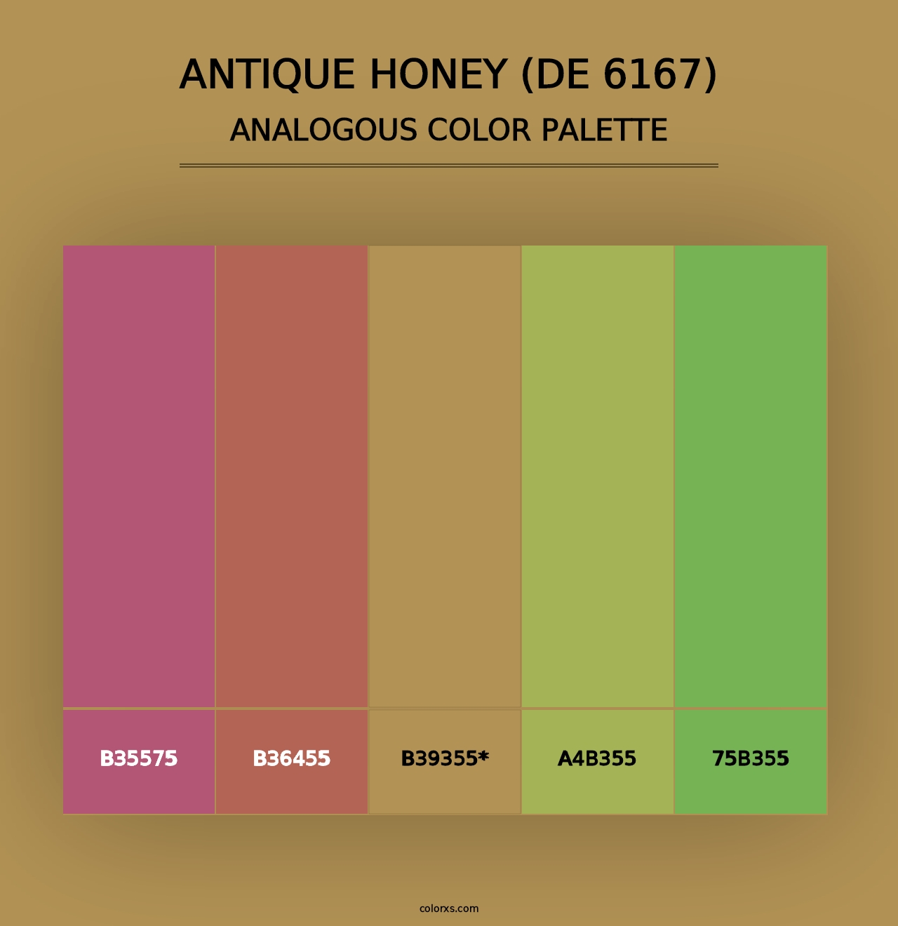 Antique Honey (DE 6167) - Analogous Color Palette