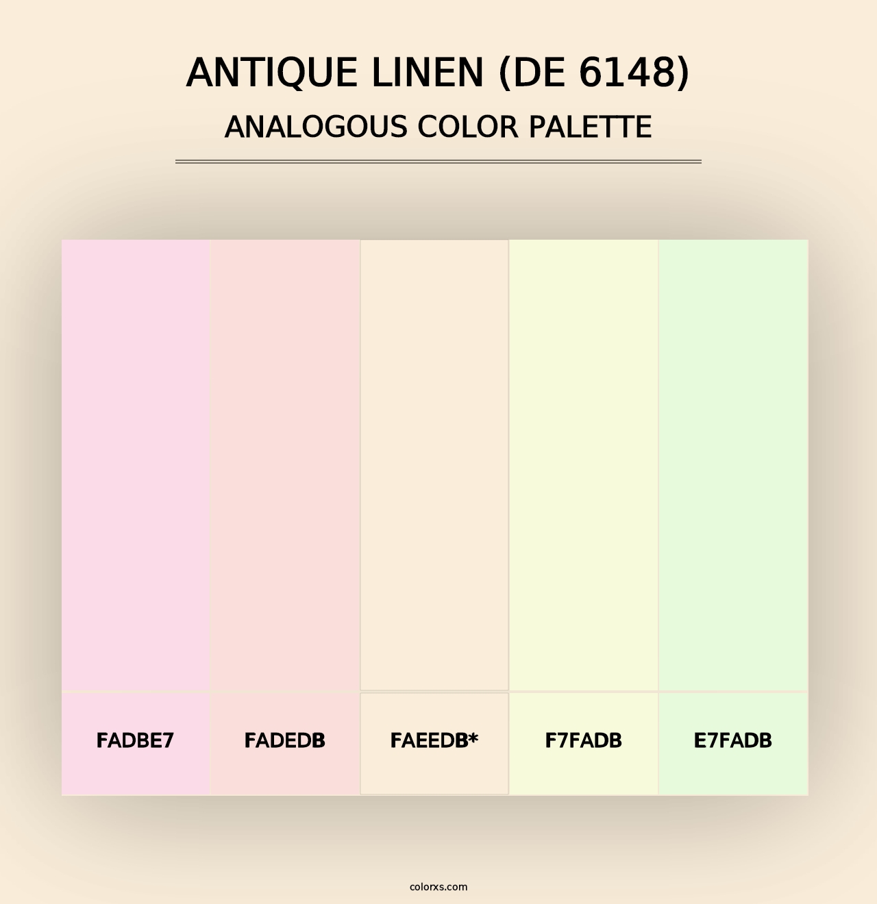 Antique Linen (DE 6148) - Analogous Color Palette