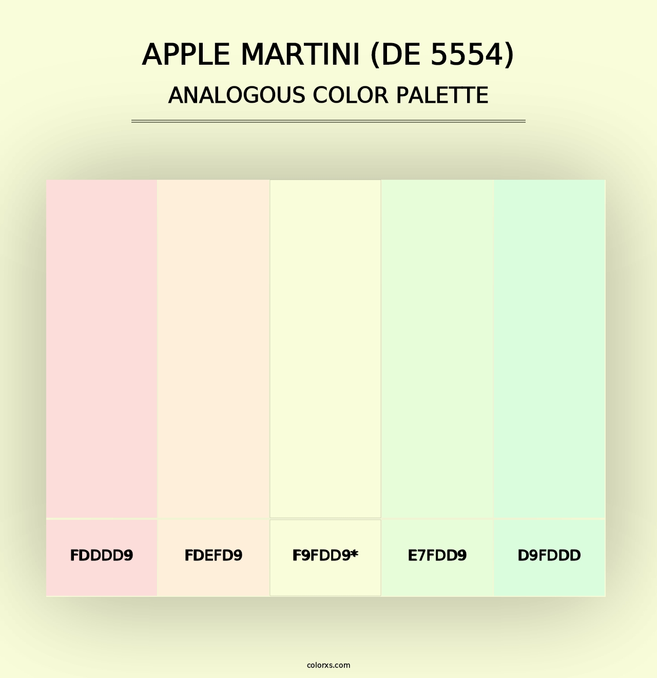 Apple Martini (DE 5554) - Analogous Color Palette