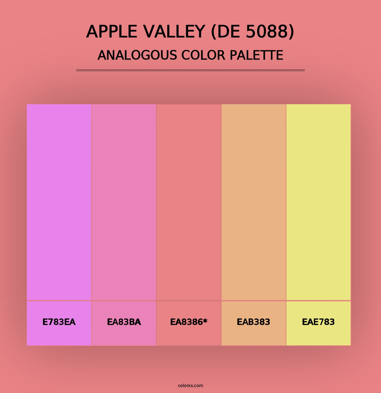 Apple Valley (DE 5088) - Analogous Color Palette