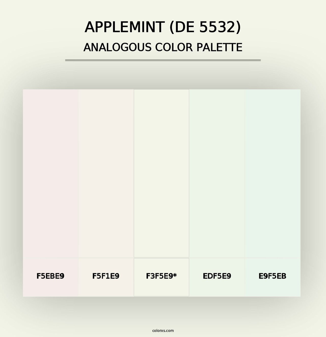 Applemint (DE 5532) - Analogous Color Palette