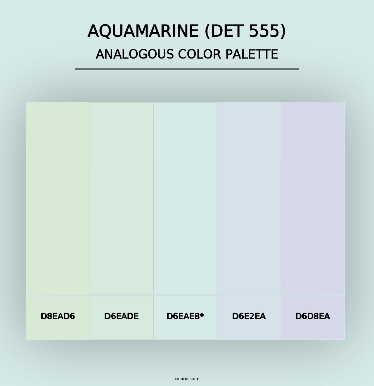 Aquamarine (DET 555) - Analogous Color Palette