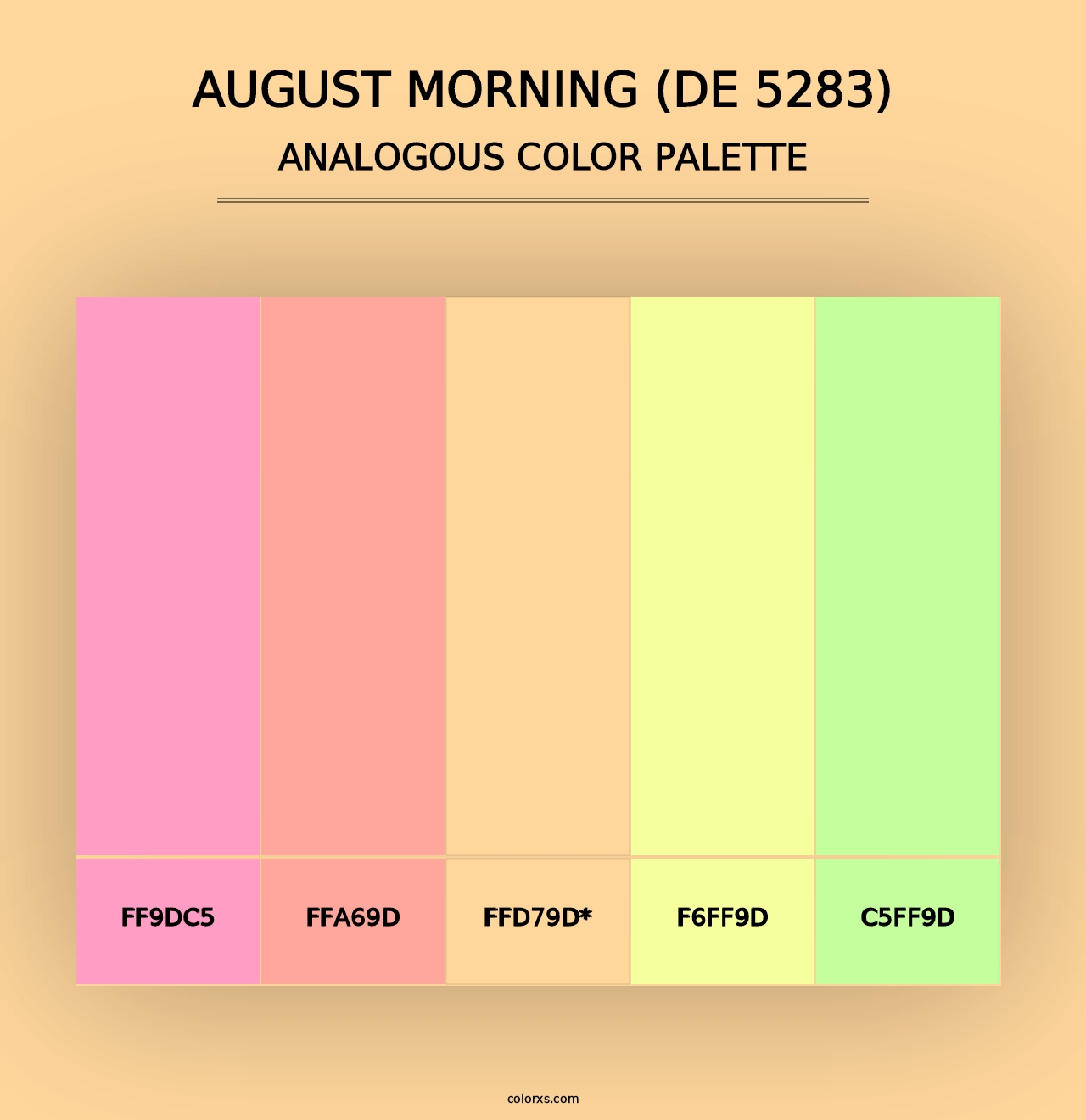 August Morning (DE 5283) - Analogous Color Palette