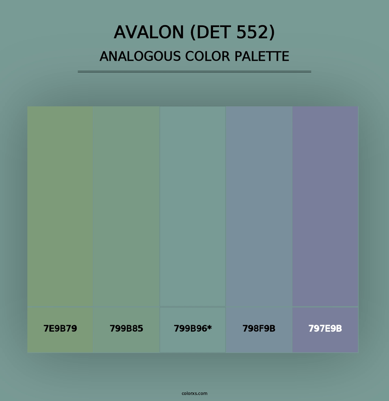 Avalon (DET 552) - Analogous Color Palette