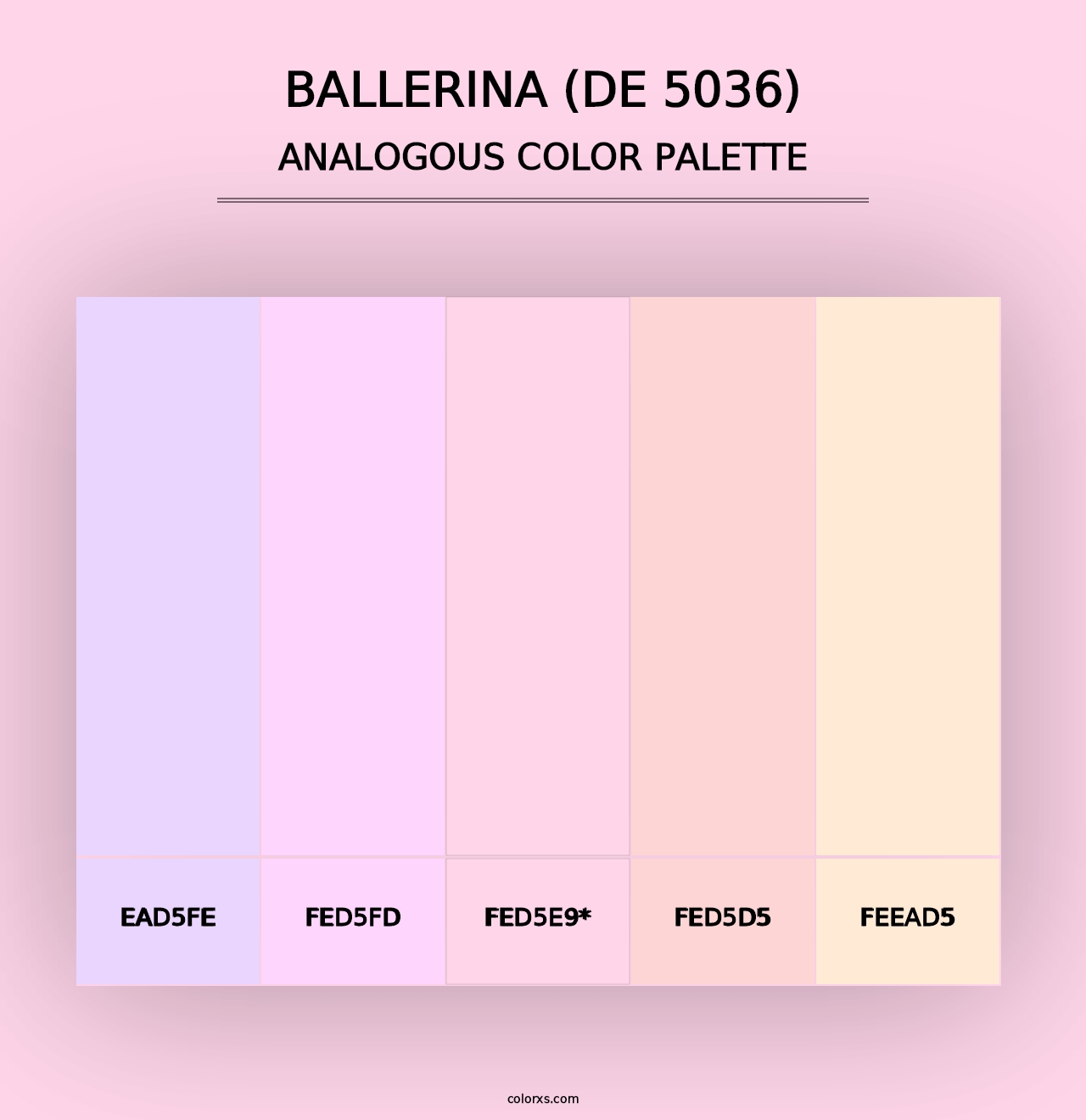 Ballerina (DE 5036) - Analogous Color Palette