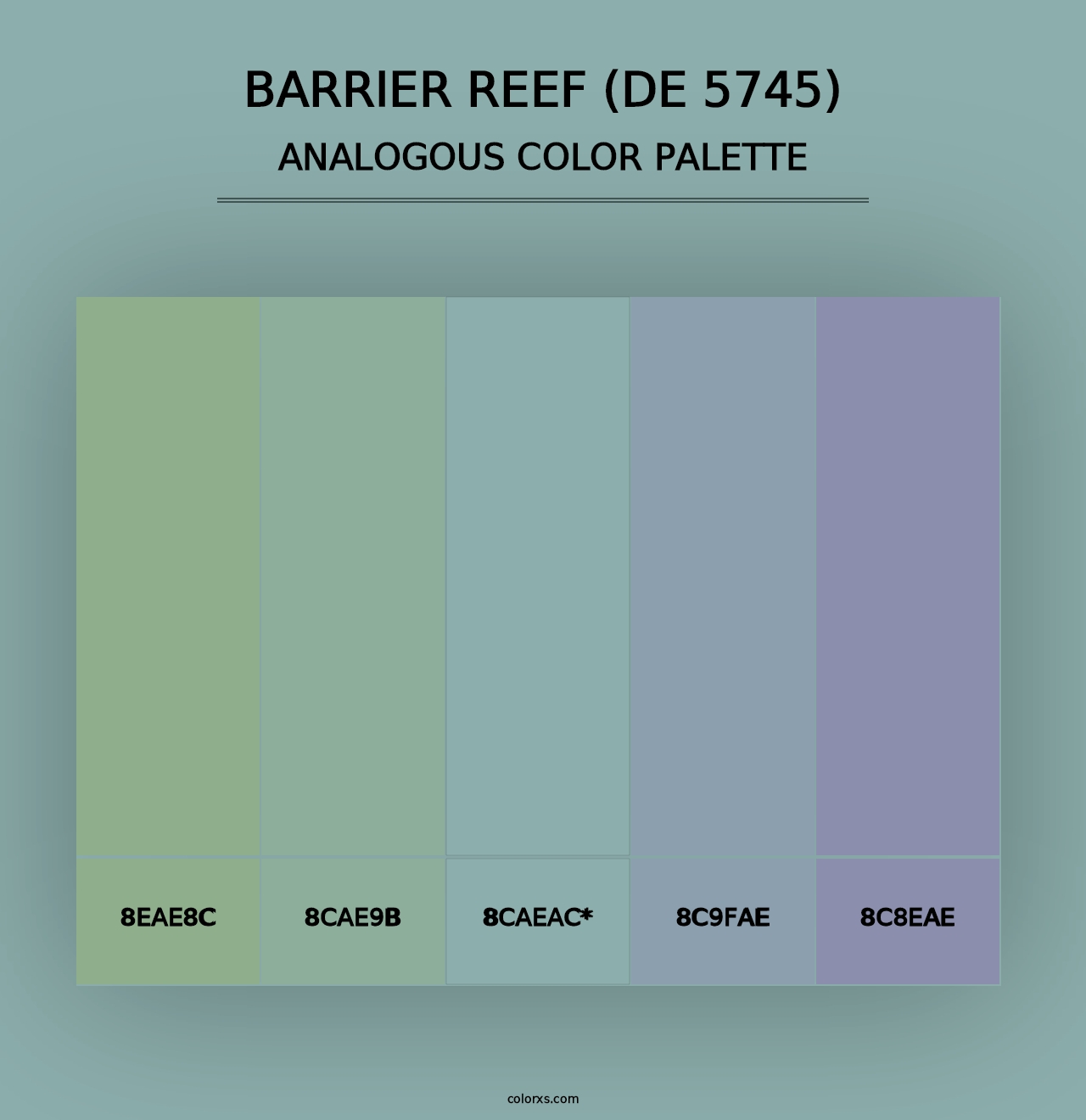 Barrier Reef (DE 5745) - Analogous Color Palette