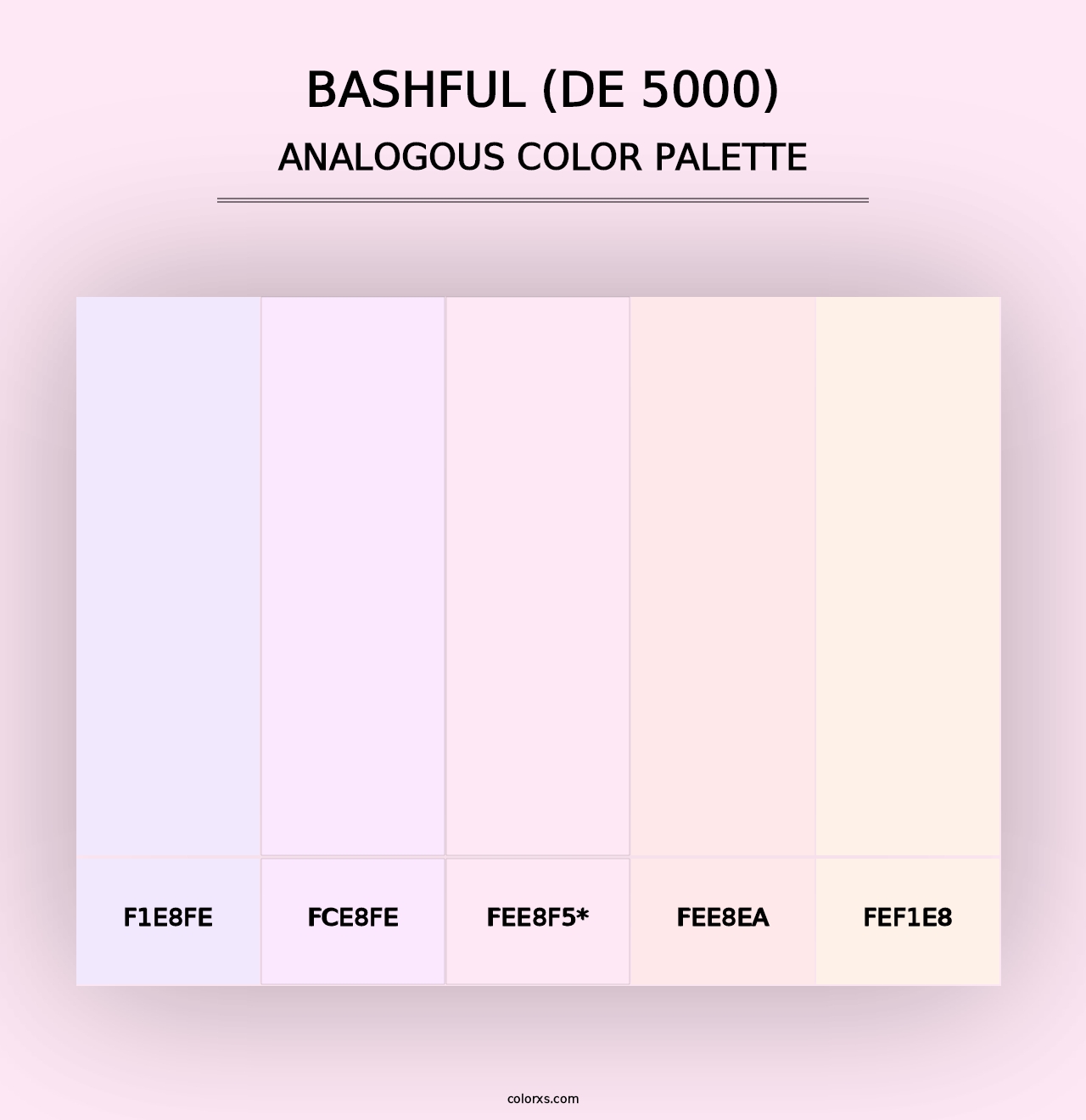 Bashful (DE 5000) - Analogous Color Palette