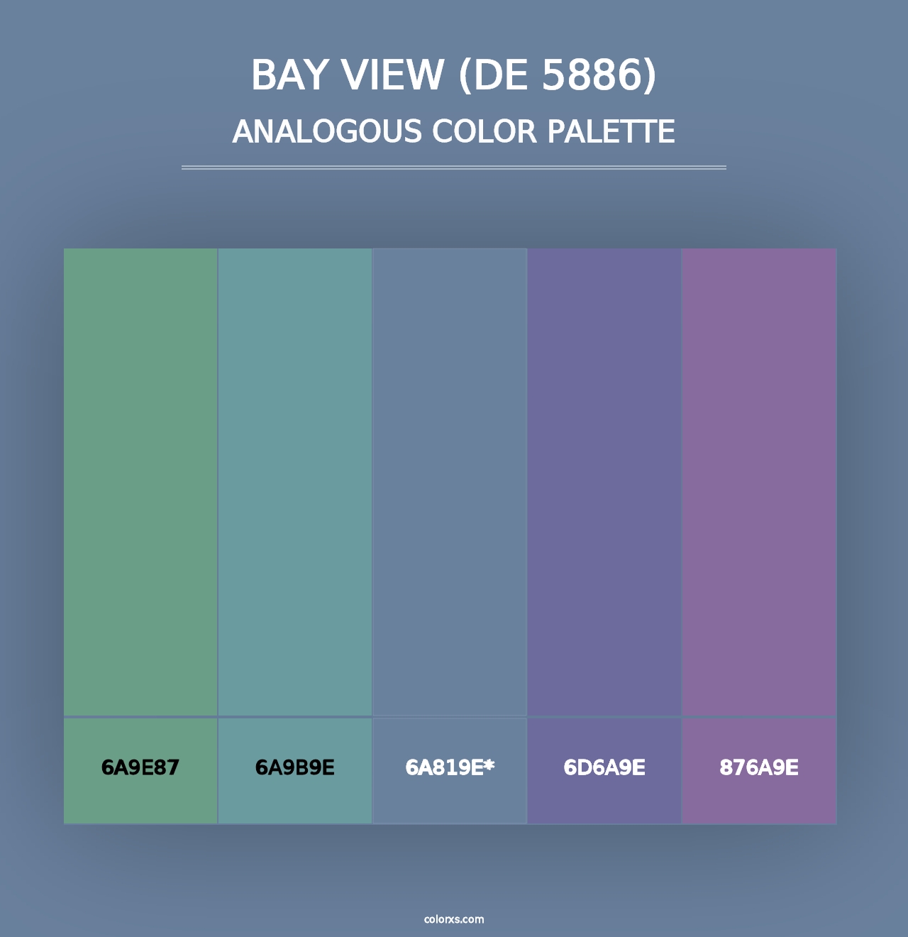 Bay View (DE 5886) - Analogous Color Palette