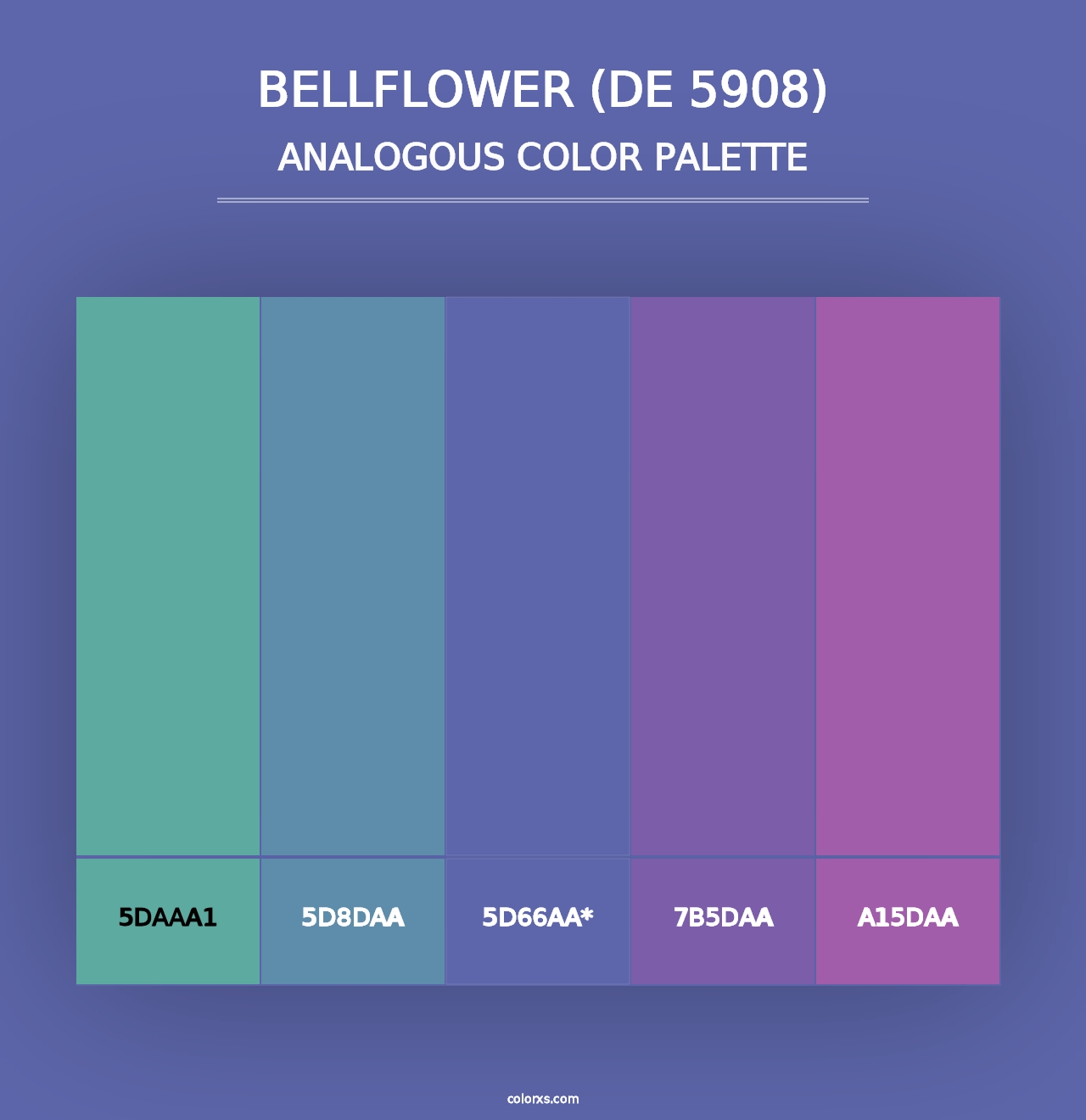 Bellflower (DE 5908) - Analogous Color Palette