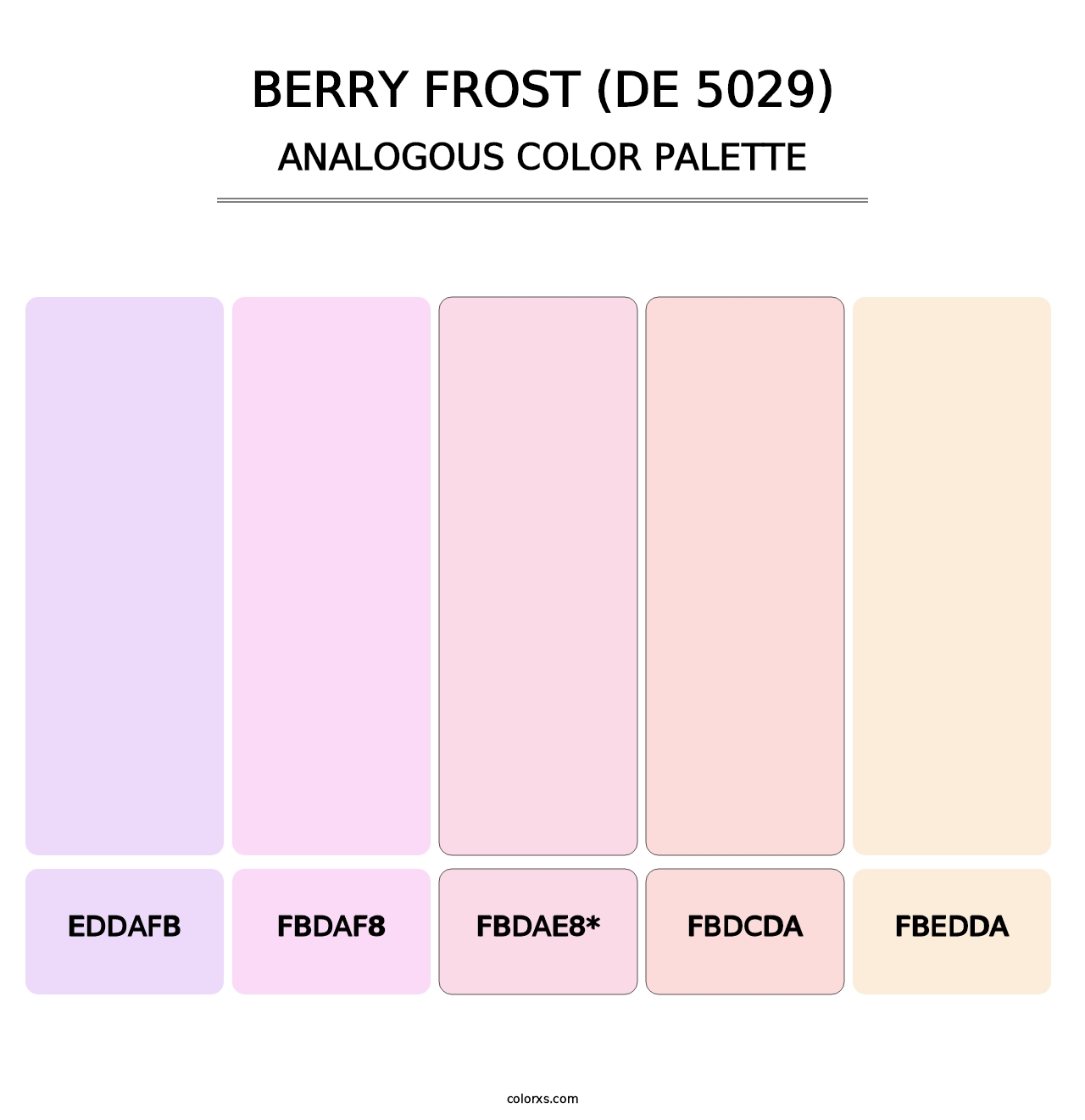 Berry Frost (DE 5029) - Analogous Color Palette