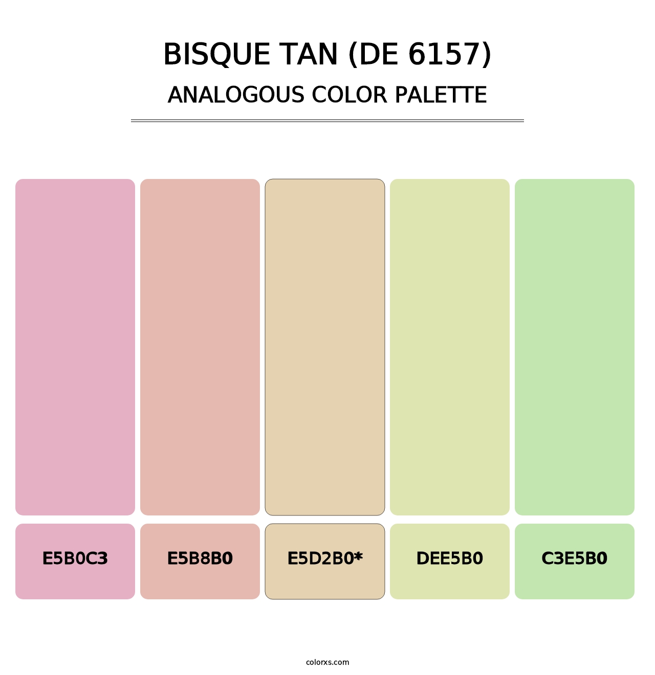 Bisque Tan (DE 6157) - Analogous Color Palette