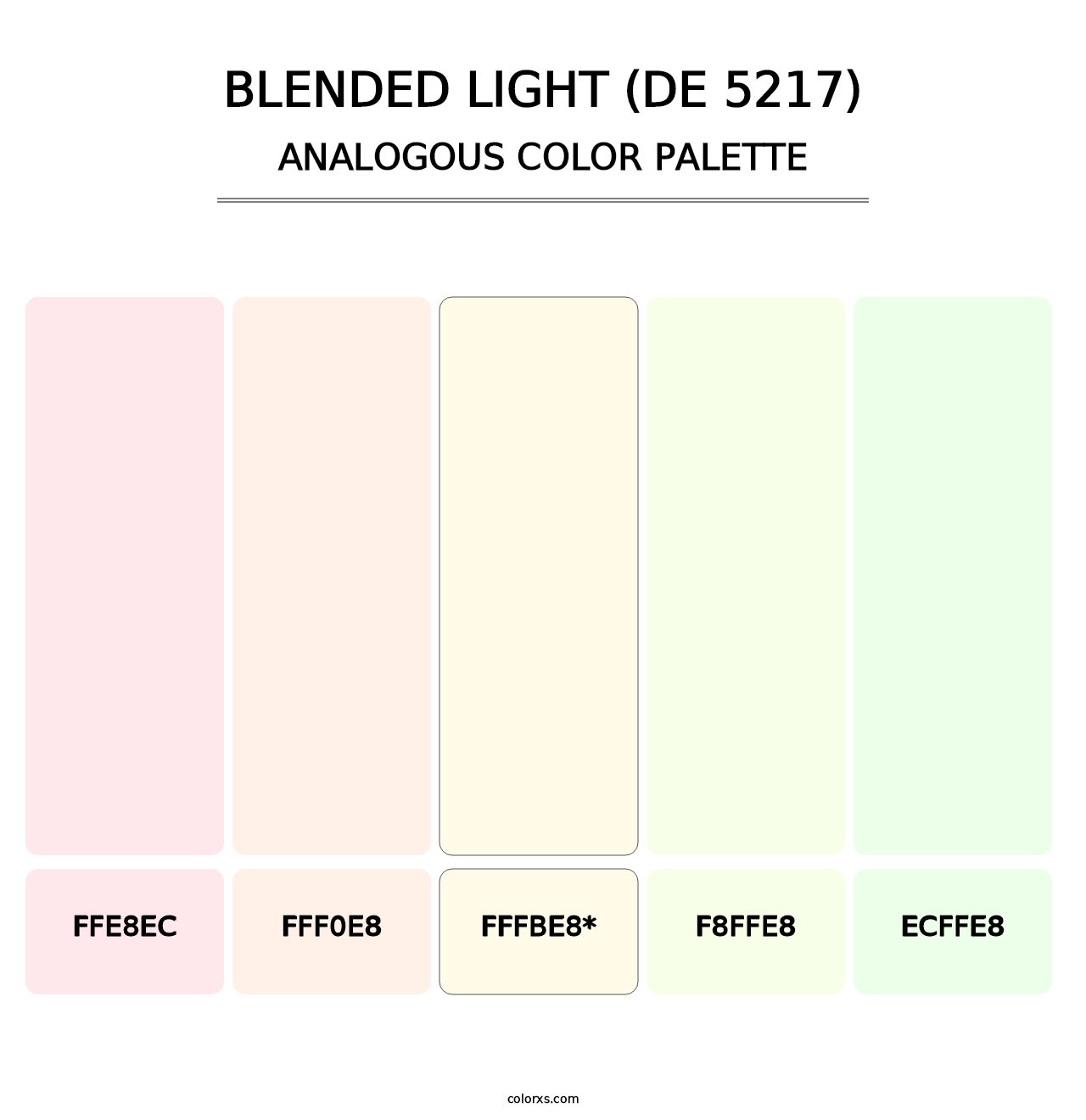 Blended Light (DE 5217) - Analogous Color Palette