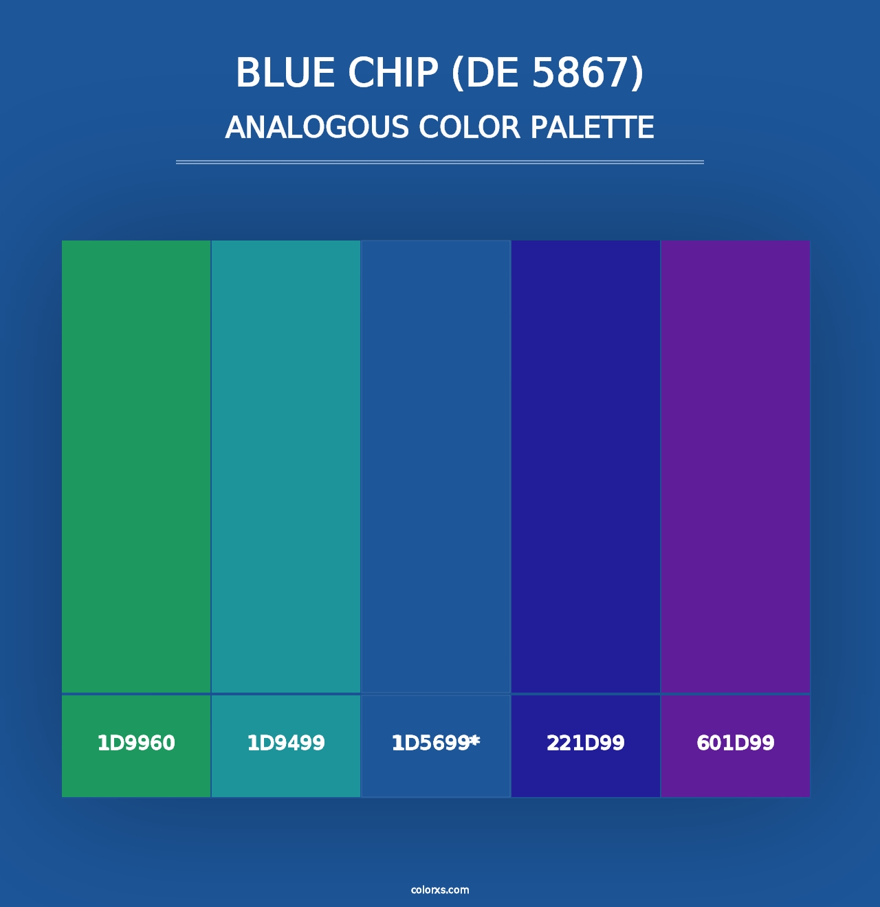 Blue Chip (DE 5867) - Analogous Color Palette