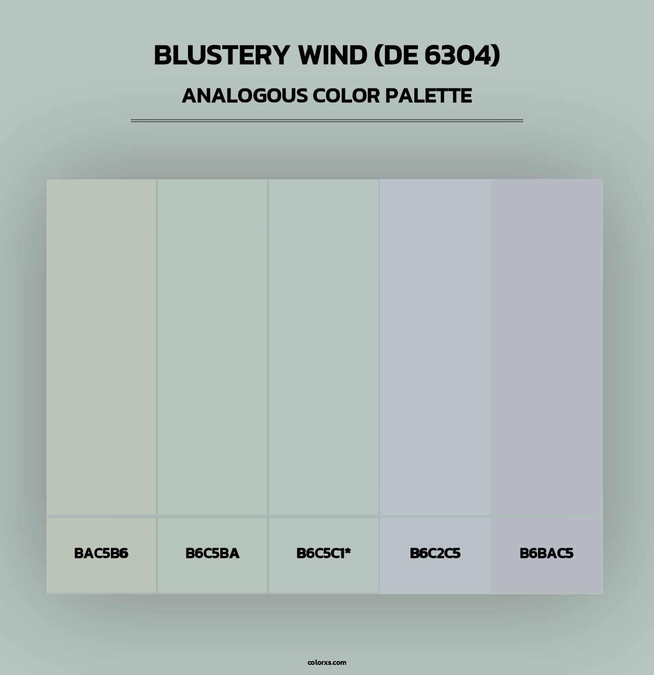 Blustery Wind (DE 6304) - Analogous Color Palette