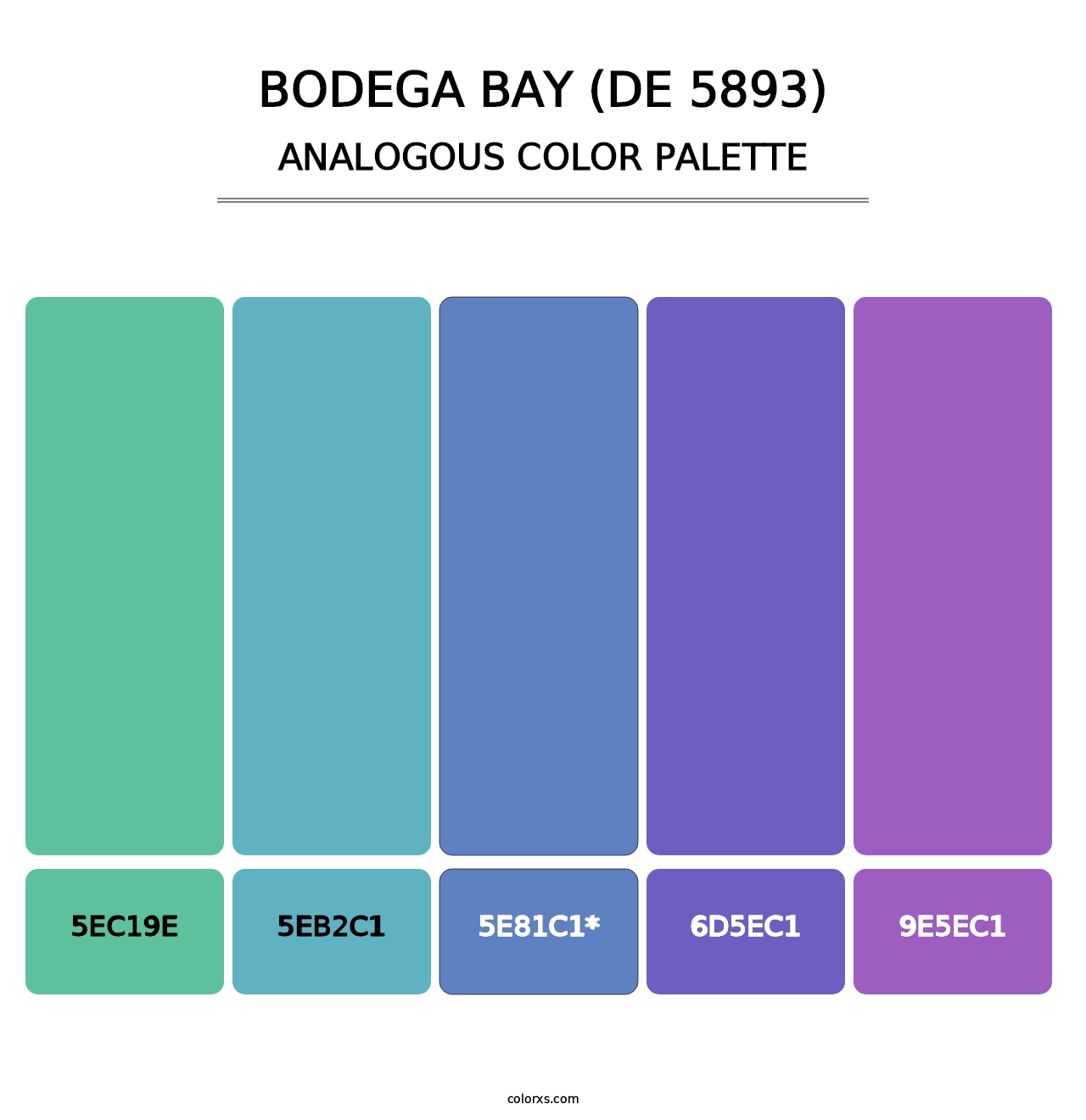 Bodega Bay (DE 5893) - Analogous Color Palette