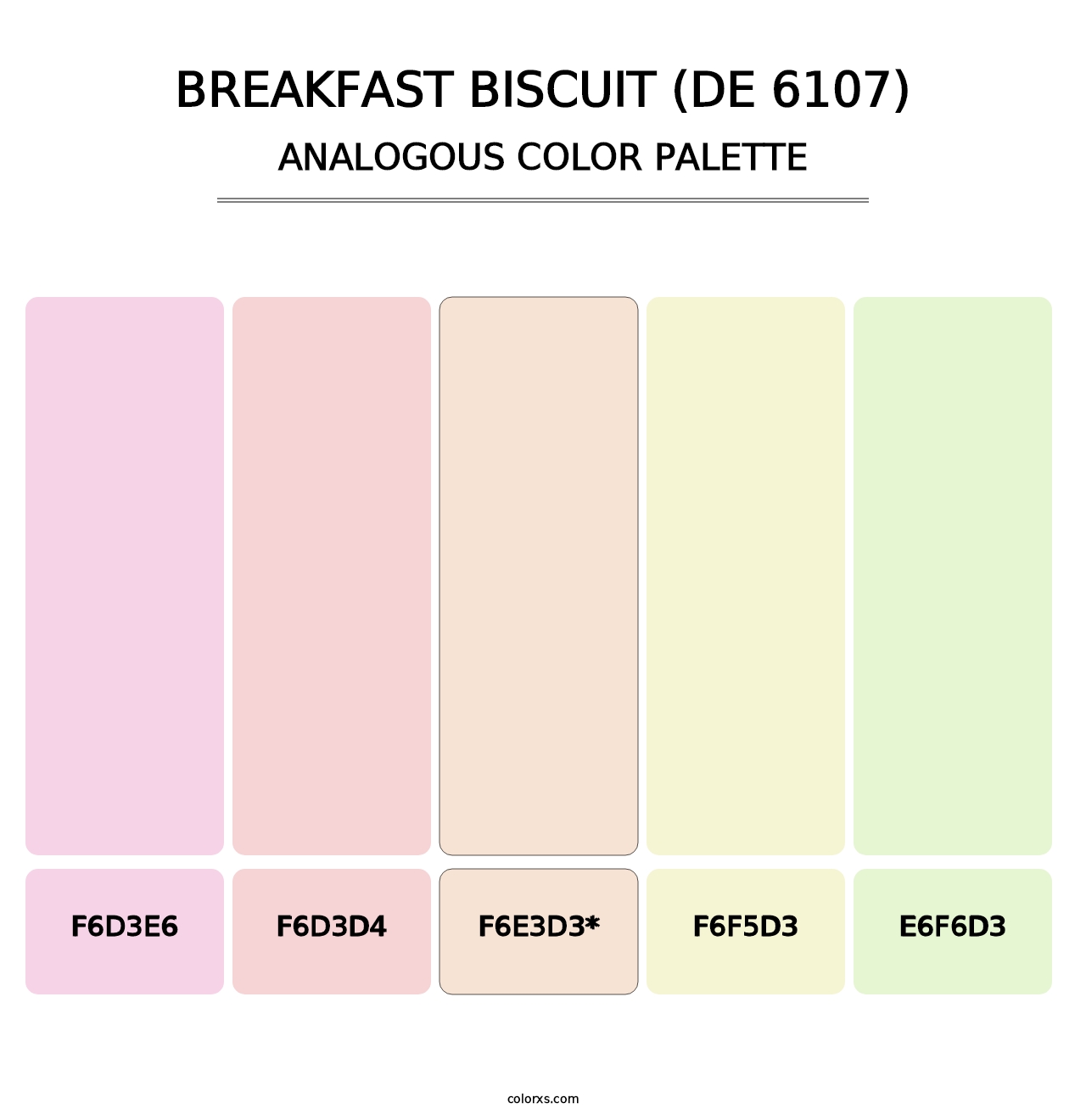 Breakfast Biscuit (DE 6107) - Analogous Color Palette