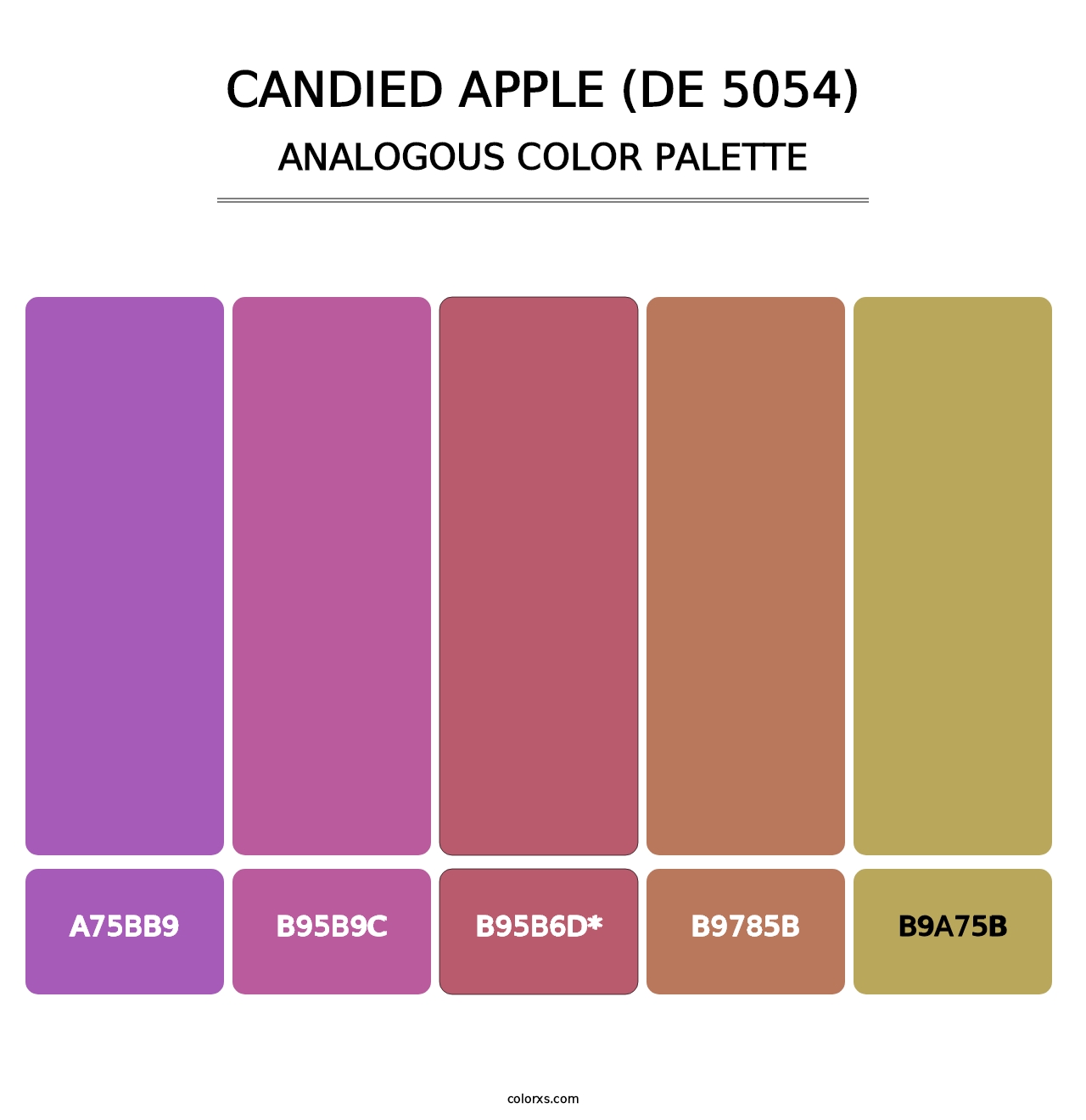 Candied Apple (DE 5054) - Analogous Color Palette