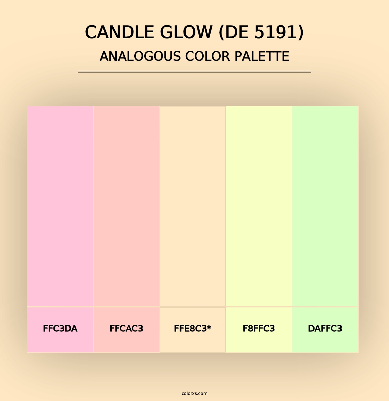 Candle Glow (DE 5191) - Analogous Color Palette