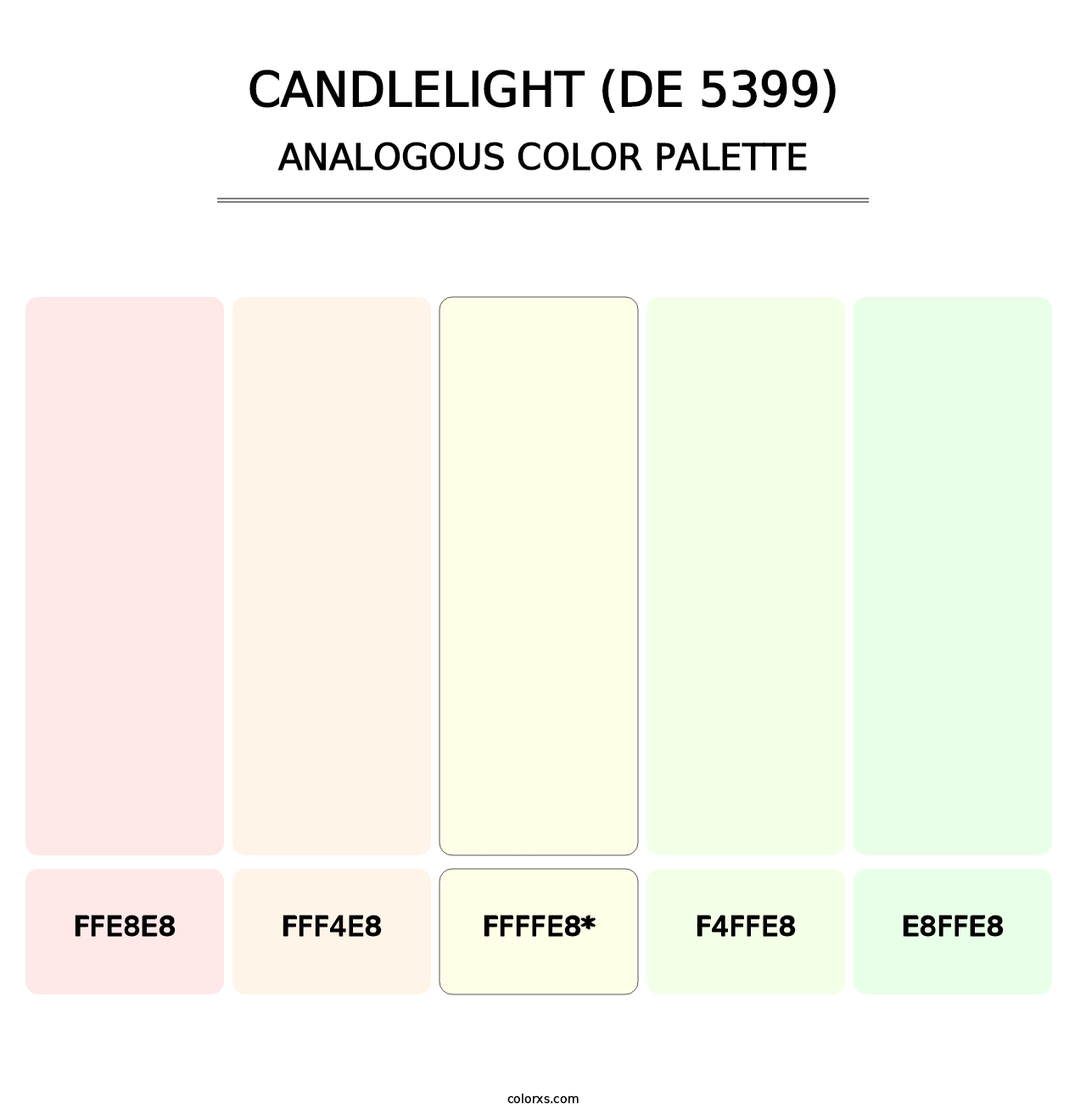 Candlelight (DE 5399) - Analogous Color Palette