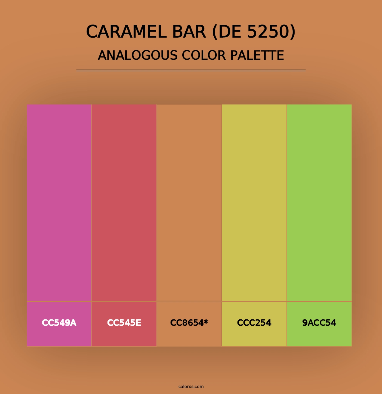 Caramel Bar (DE 5250) - Analogous Color Palette