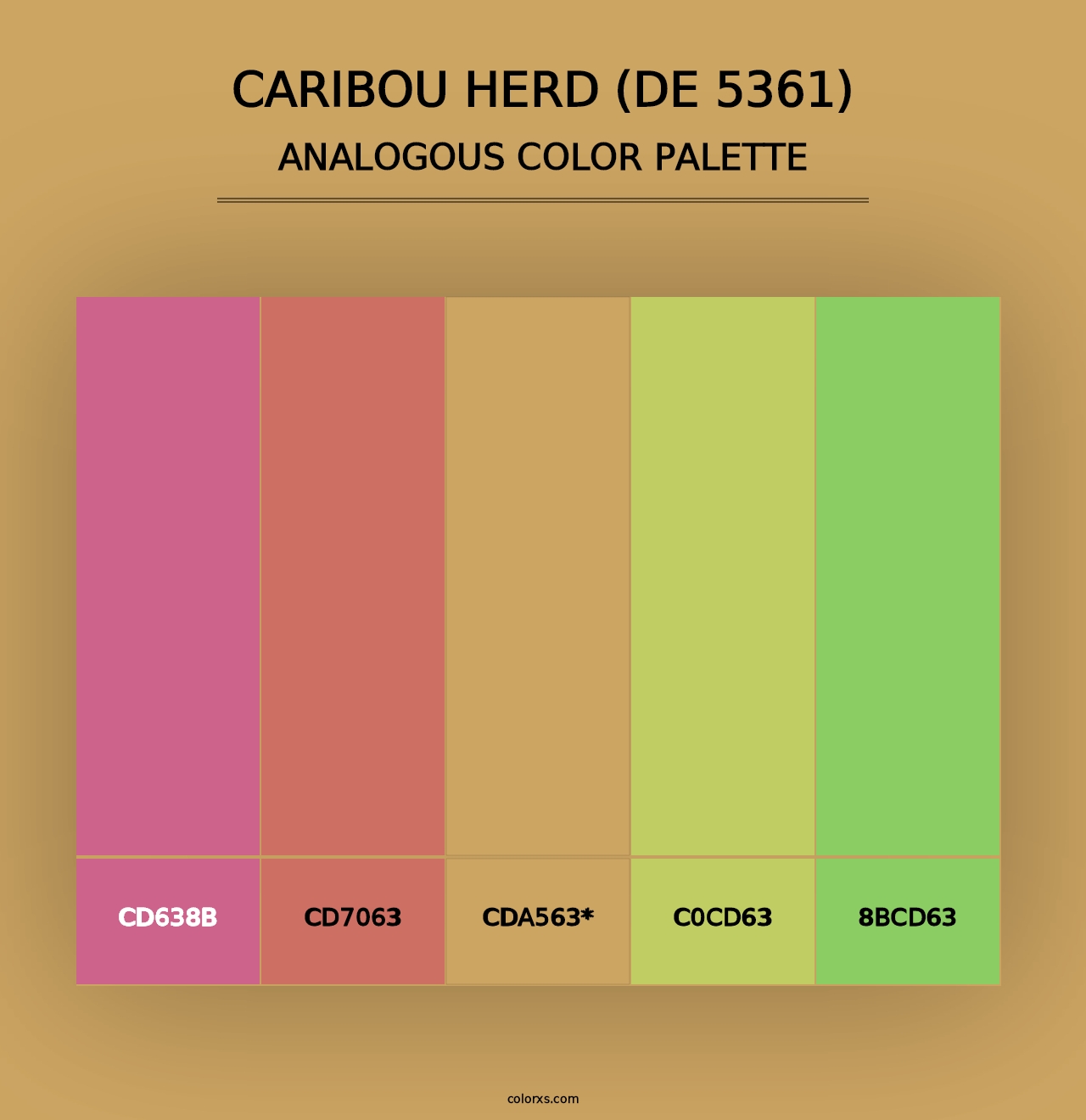 Caribou Herd (DE 5361) - Analogous Color Palette