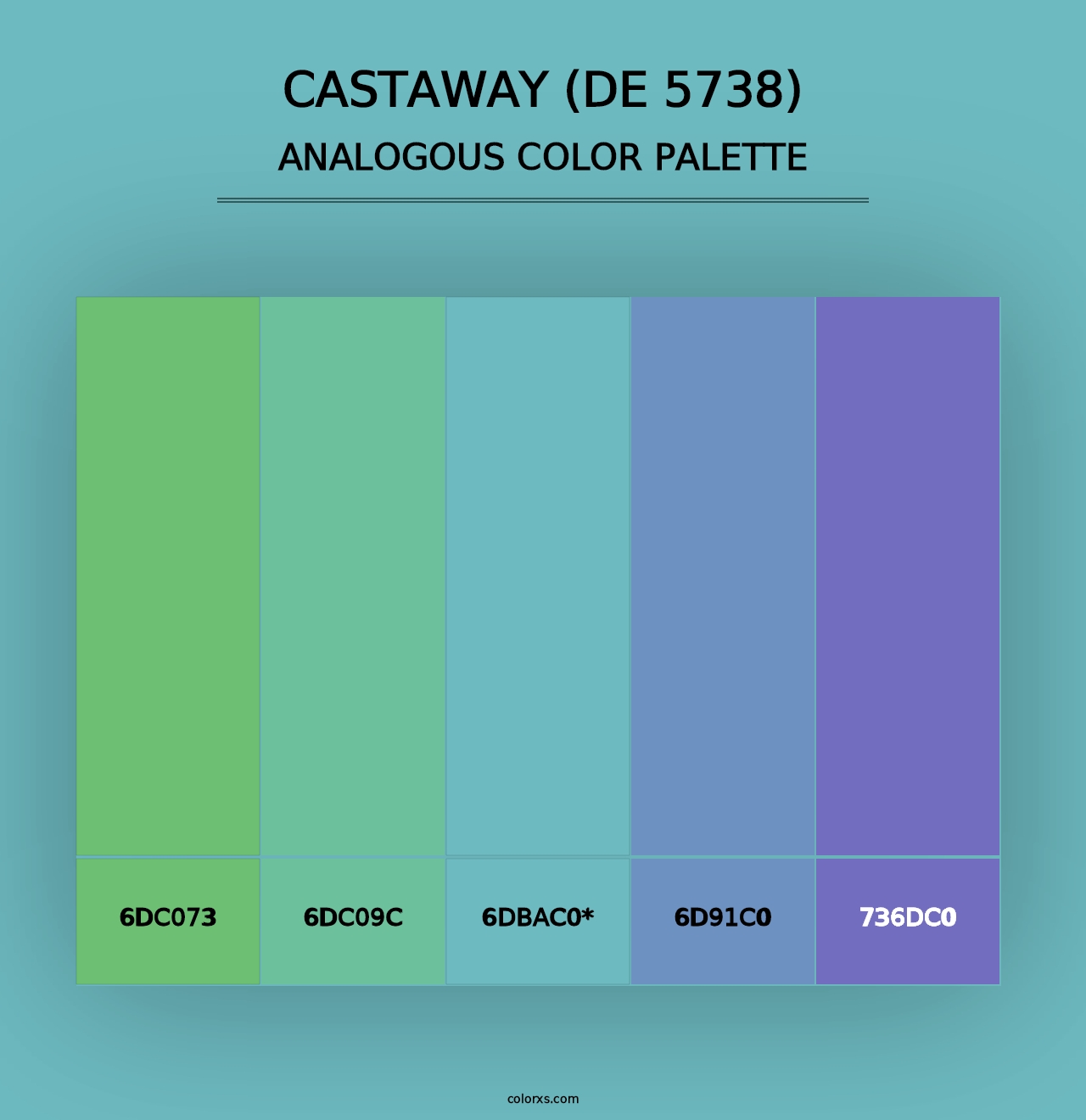 Castaway (DE 5738) - Analogous Color Palette